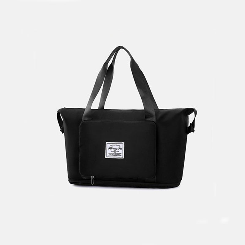 Foldable Storage Travel Bag - Waterproof Large Capacity Gym Fitness Bag,  Weekender Overnight For Women