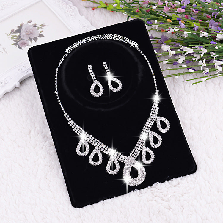 Korean Style Two Piece Bride Jewelry Set