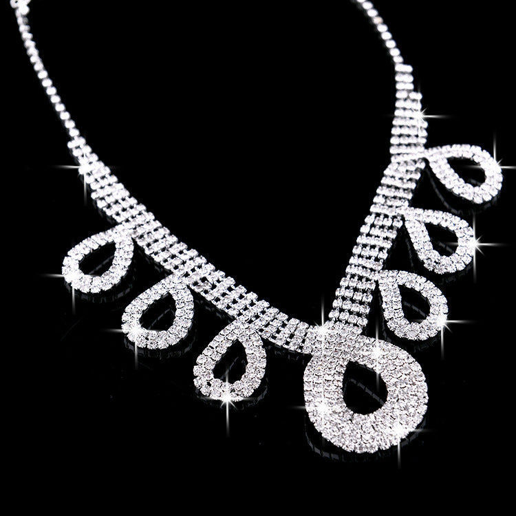 Korean Style Two Piece Bride Jewelry Set