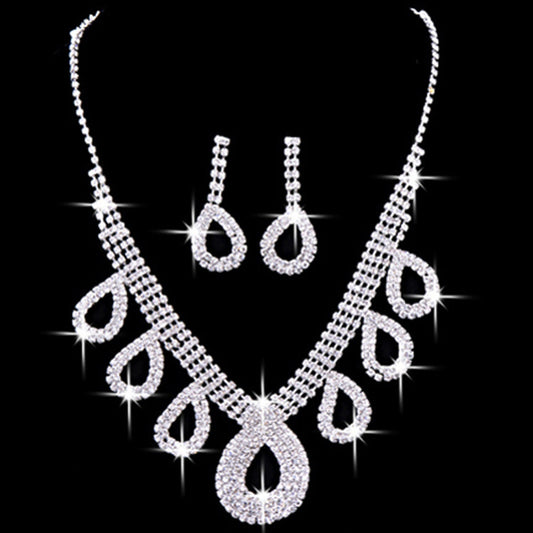 Korean Style Two Piece Bride Jewelry Set