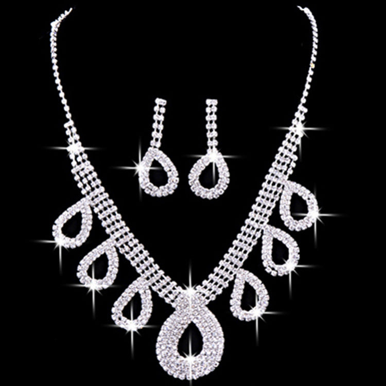 Korean Style Two Piece Bride Jewelry Set