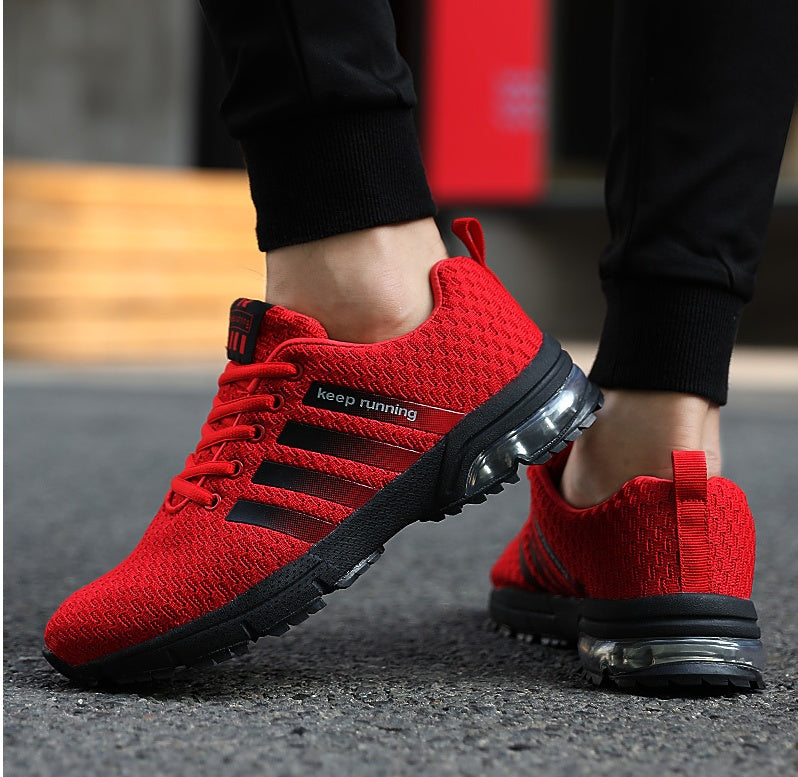 Best Selling Couple Sports Shoes - Breathable Mesh Outdoor Men and Women Running Shoes