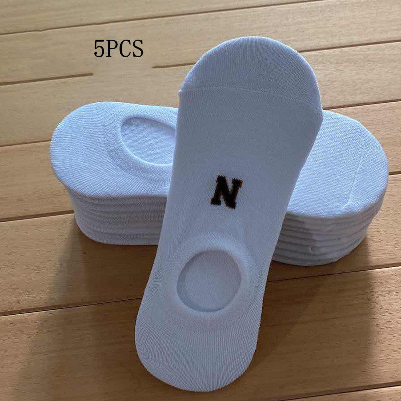 Solid Color Boat Socks - Spring Invisible Socks Socks Socks Net Red Men'S Socks