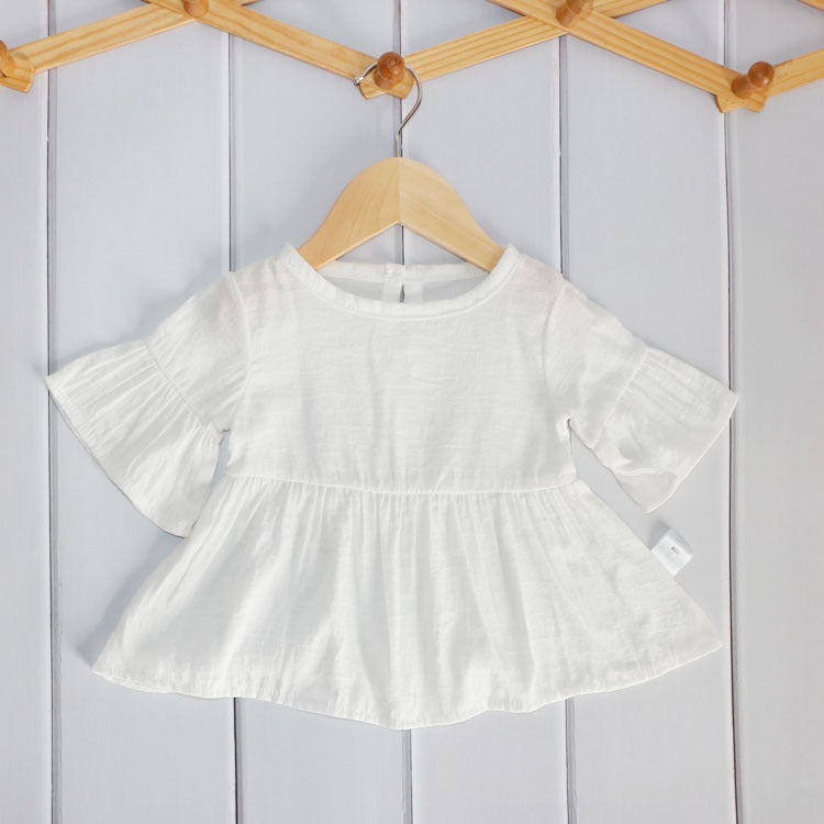 Baby Girl Solid Color Stylish Top
