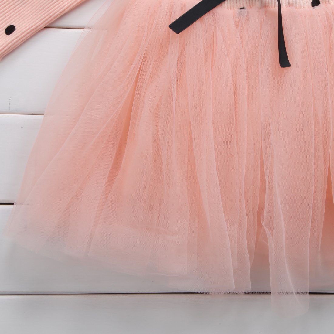 Baby Girls Long Sleeve Tutu Lace Dresses - Birthday Party Clothes Christening Gown Casual Wear