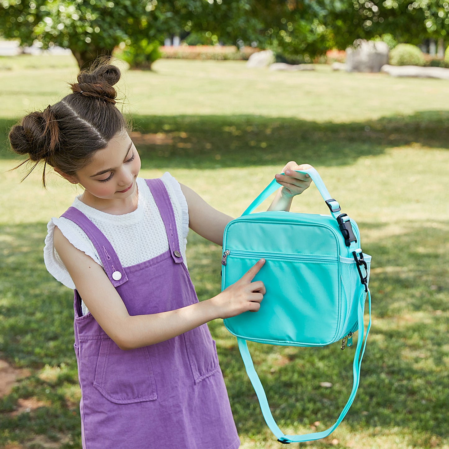 Rainbow Color Insulation Bento Bag - Laser Bento Bag