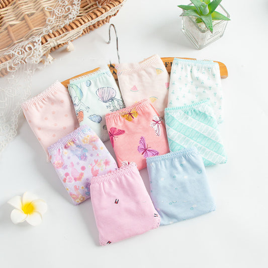 Multi-fancy Floral Triangle Children's Underwear