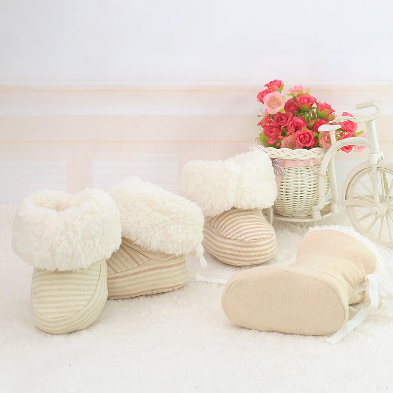 New Style Baby Soft Soled Footwear for Newborns - Winter Toddler Keep Warm Print First Walkers Shoes for babies kids