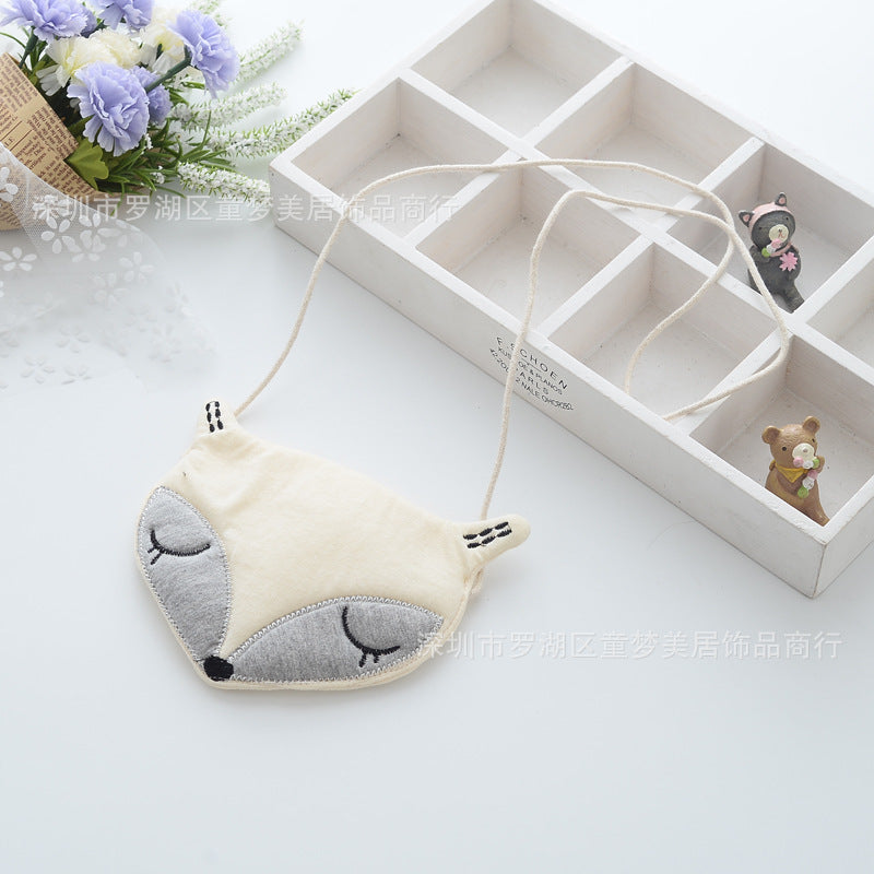 Original Korean Cartoon Small Fox Kids Satchel Purse