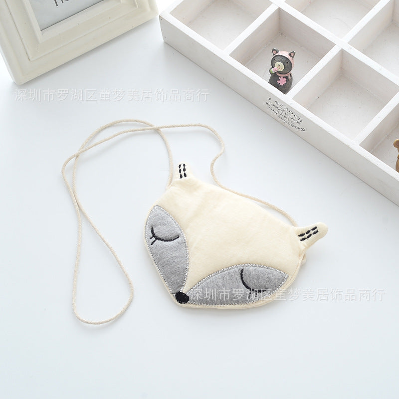 Original Korean Cartoon Small Fox Kids Satchel Purse