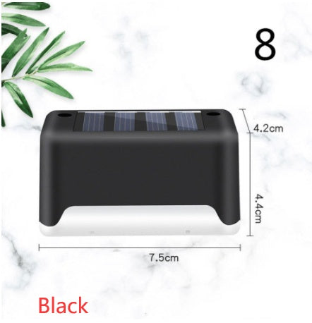 New Upgrade Waterproof LED Solar Fence Lamp - Solar Deck Lights Solar Step Light Outdoor For Patio Stairs Garden Pathway Step Yard