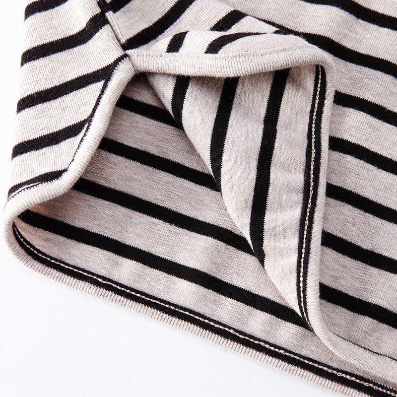 Fashion Striped Print Kids Baby Girls Clothes - Cotton Long Sleeve T Shirts For Children Girls Autumn Spring Baby Clothing