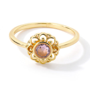 Women's Stainless Steel Rings - Vintage Golden Rings