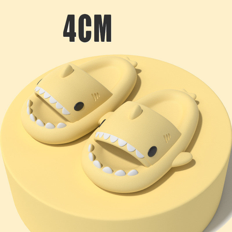 Adult's Slippers Indoor - Outdoor Funny Shark Cartoon