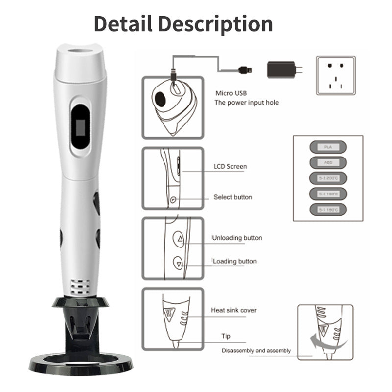New 3D Printing Pen - Painting DIY Creation