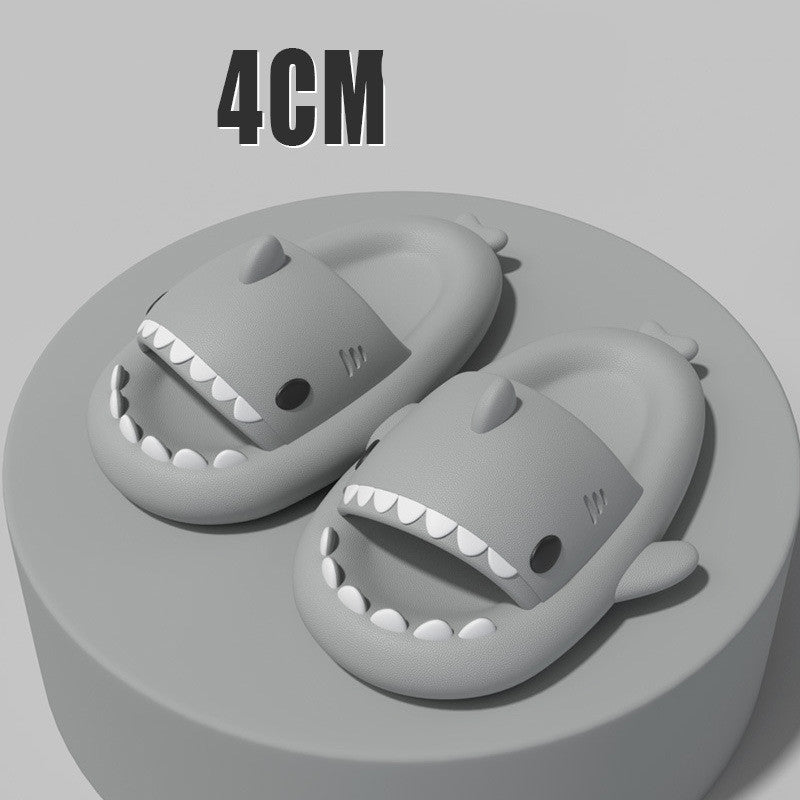 Adult's Slippers Indoor - Outdoor Funny Shark Cartoon