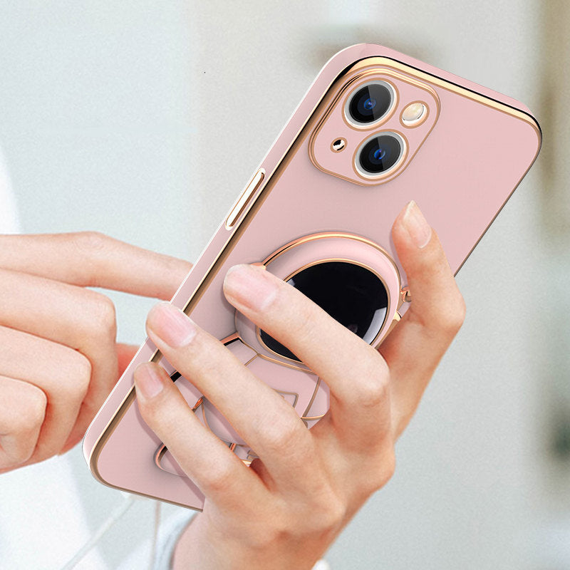 3D Astronaut Phone Case -  Anti-Drop Electroplating Bracket