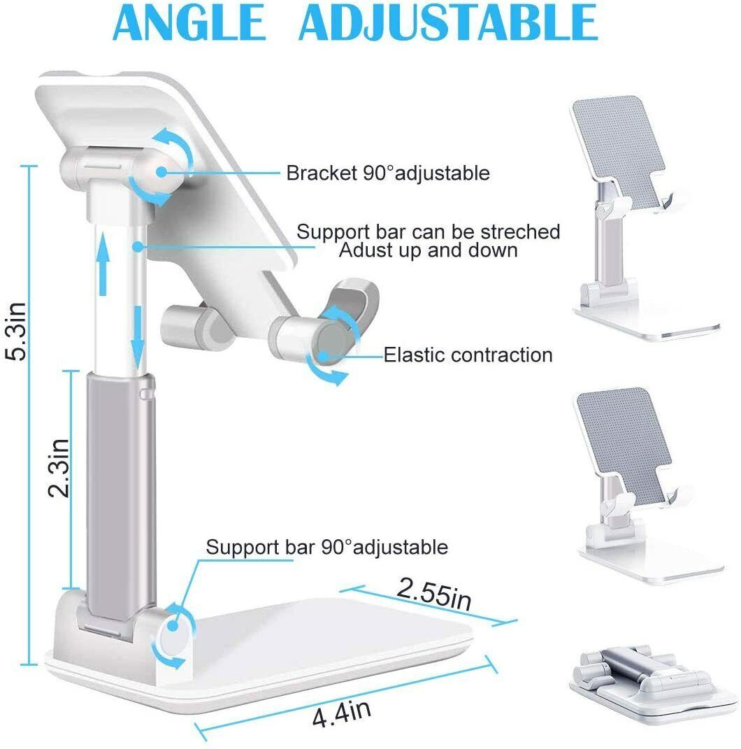 Cell Phone Stand - Phone Desktop Holder Tablet Stand Mount Mobile Phone Desktop