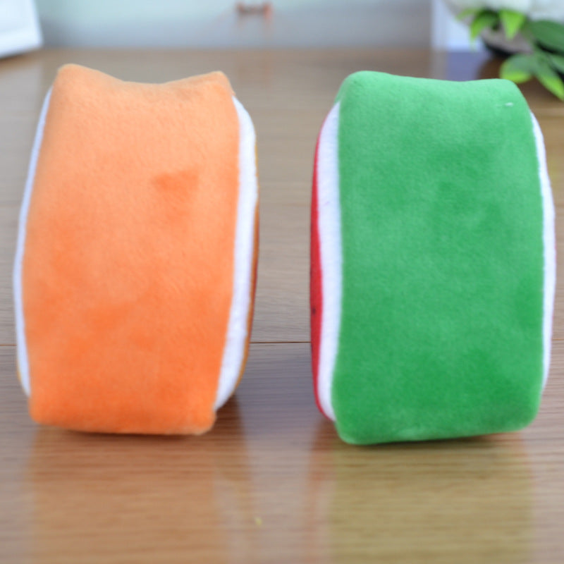 Children’s Day Creative Plush Triangle Fruit Coin Purse – Cute Zero Wallet & Key Bag with Strap