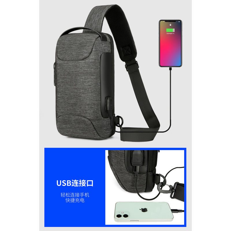 Sling Bag - Waterproof Men's Chest Bag