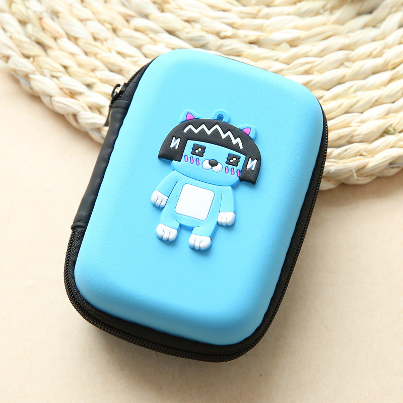Direct Selling Cute Cartoon Mini Wallet & Earphone Charger Box – Coin Handbag Organizer