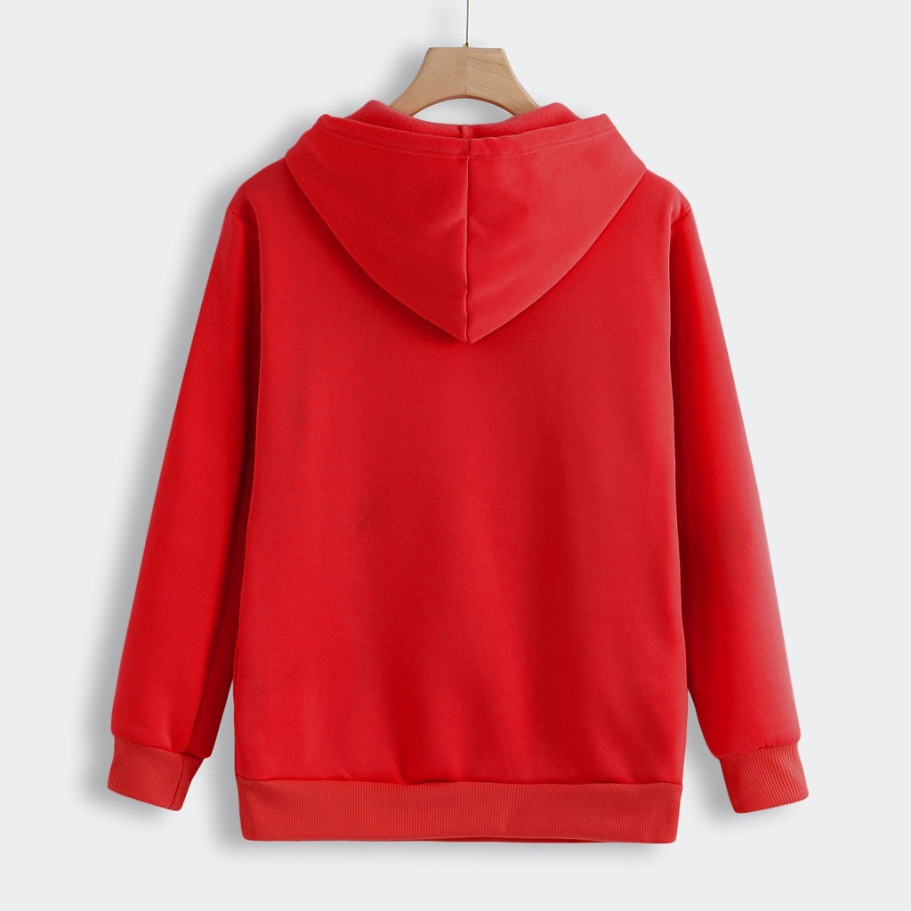 Women Hoodie Sweatshirt With Cat Pet Pocket Design - Long Sleeve Sweater Cat Outfit