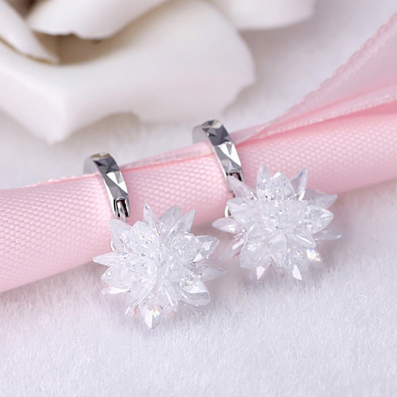 Pure Beauty Ice 925 Silver Earrings - Hypoallergenic non-fading earrings