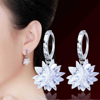 Pure Beauty Ice 925 Silver Earrings - Hypoallergenic non-fading earrings