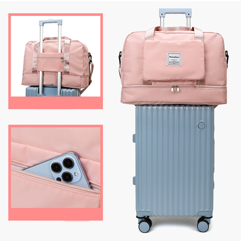 Foldable Travel Duffel Bags - Sports Gym Tote Bag Women