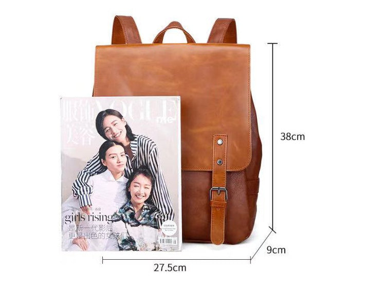 Leather Travel Backpack - Leather Men Laptop Backpack