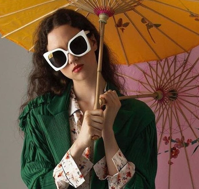 Women's Vintage Cat Eye Sunglasses – Gradient Lens Retro Fashion Shades