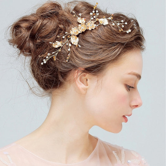 YS803 comb Hair Crystal Diamond Disc Jewelry Accessories