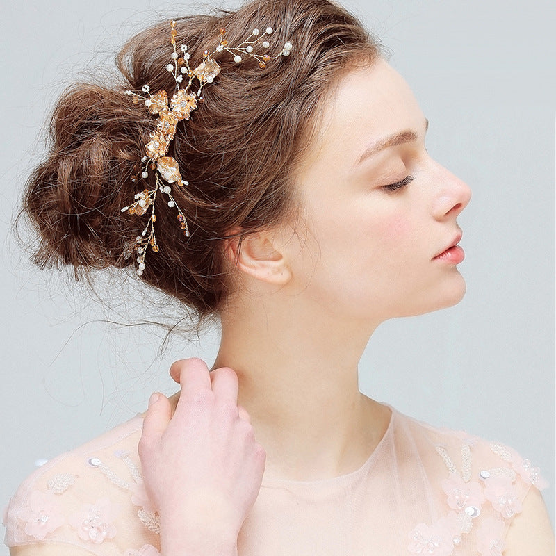 YS803 comb Hair Crystal Diamond Disc Jewelry Accessories
