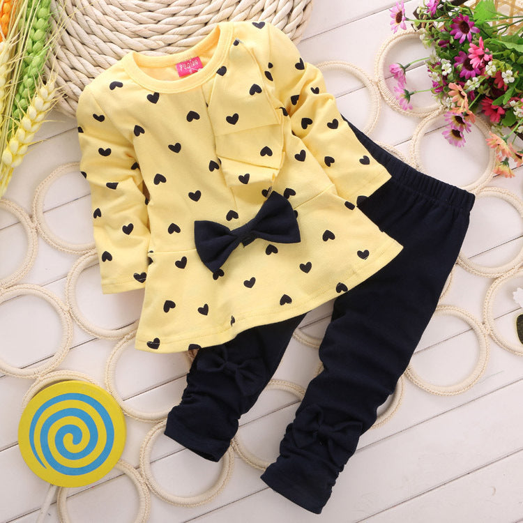Love Bow Girl 2 Piece Set