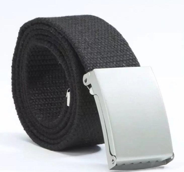 Candy-Colored Fashionable Canvas Belts for Men and Women