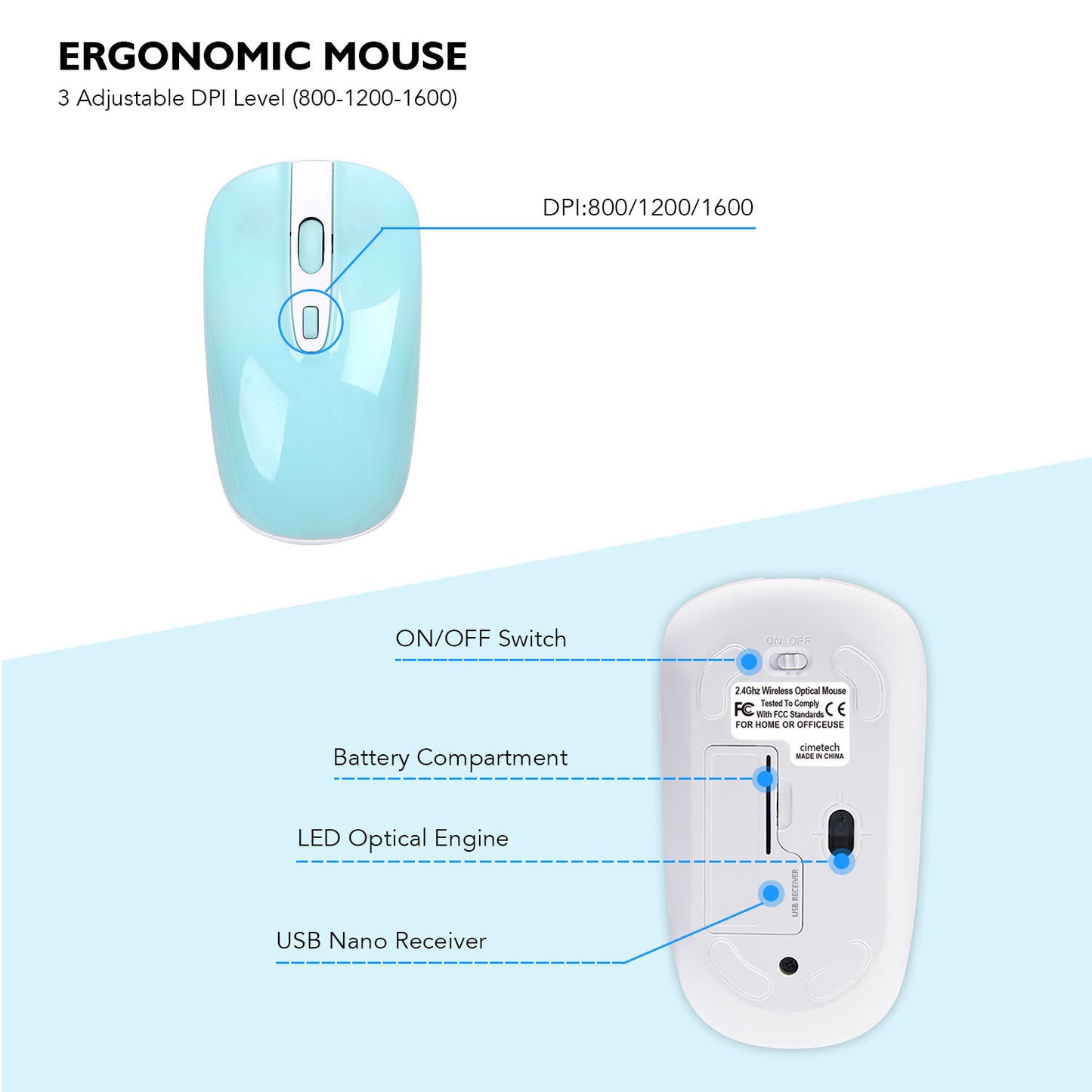 Fashion Wireless Keyboard Mouse - desktop laptop accessories