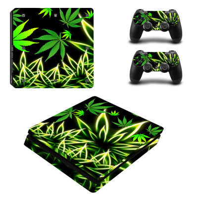 PS4 Slim Game Machine Sticker Protection Film - PVC material does not play air bubble belt breathable slot