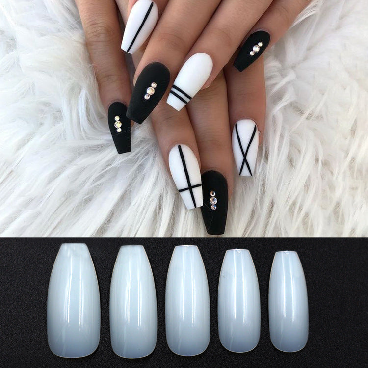 500 transparent  natural fake nails - JumoShop