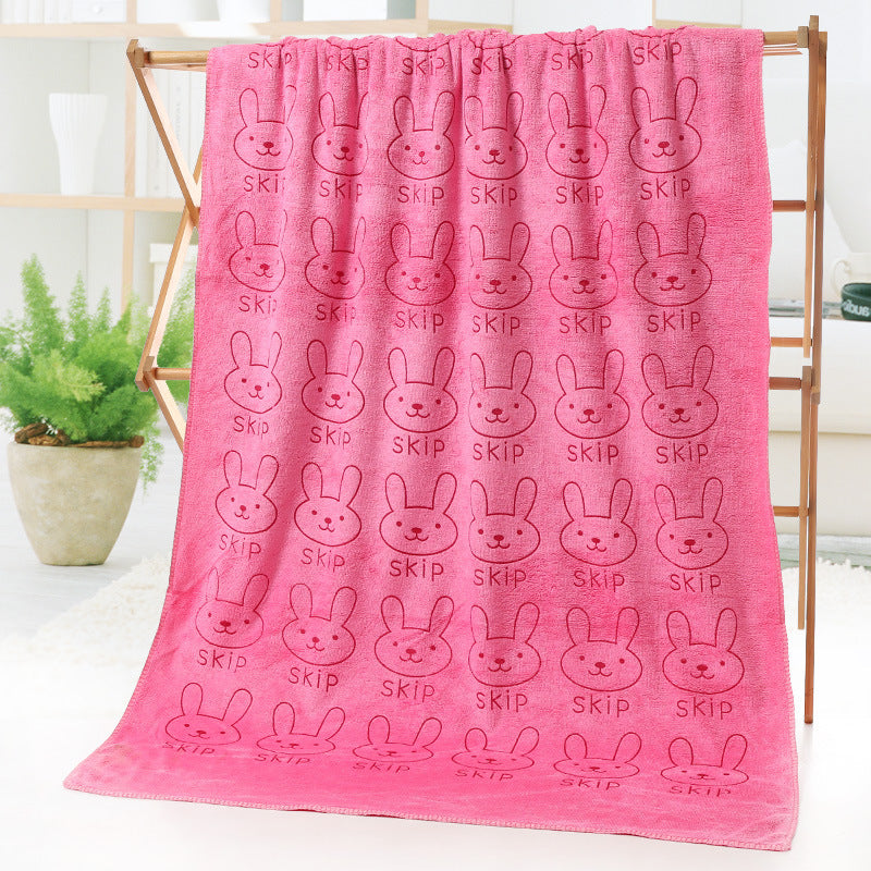 Cartoon Print Bath Towel - Beach towel