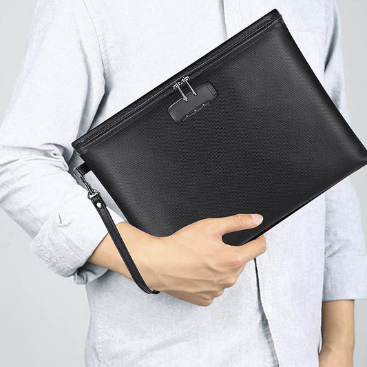 Zippered File Bag - Liquid Silicone Fire Protection Data File Buggy Bag