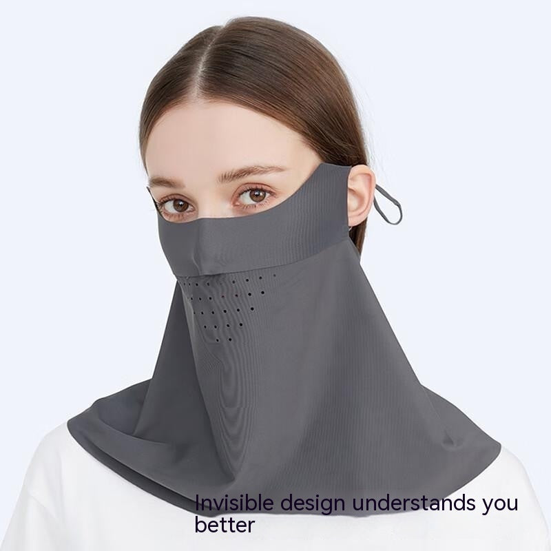 Facekini Full Face Sunscreen Mask - Breathable Thin Ice Silk
