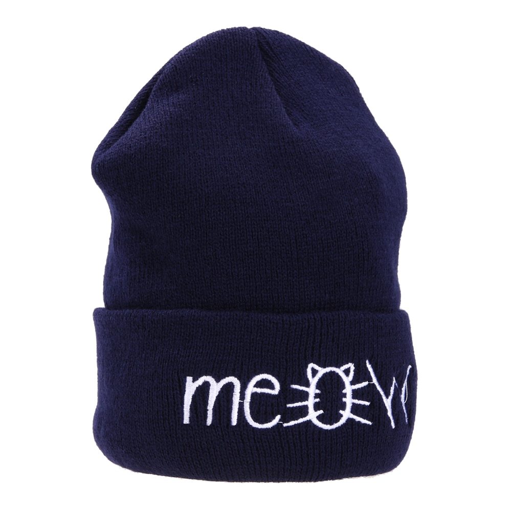 Casual Autumn Hip Hop Hats Knitted Wool Beanies Hat - Warm Winter Hat For Women Beanie Winter Caps