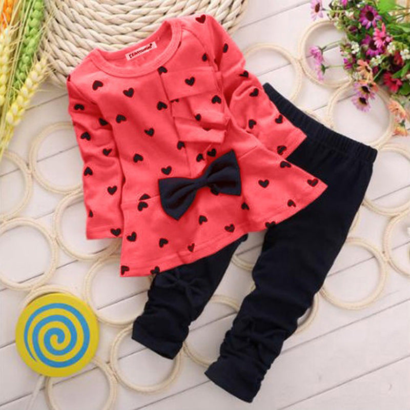 Love Bow Girl 2 Piece Set