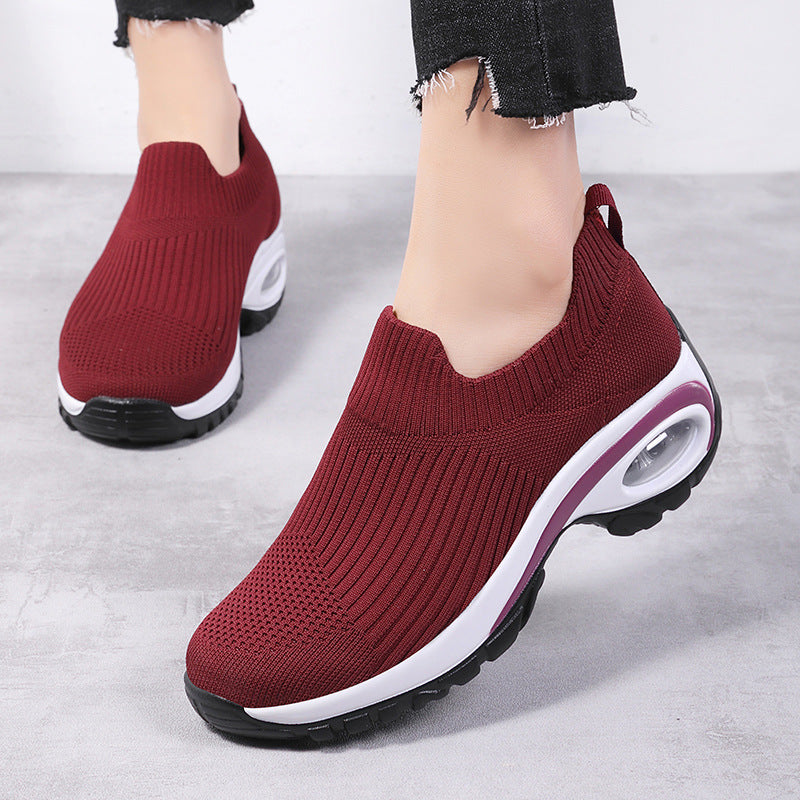 Sneakers - Women Air Cushion Mesh,  Breathable Running Sports Shoes
