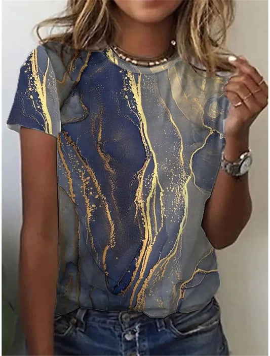 Retro Print Short Sleeves