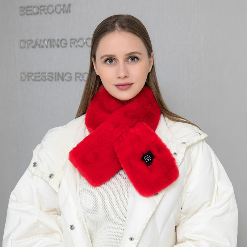 Heating Scarf USB Electric Heated Neck Wrap - Temperature Control Neck Warmer For Women Men