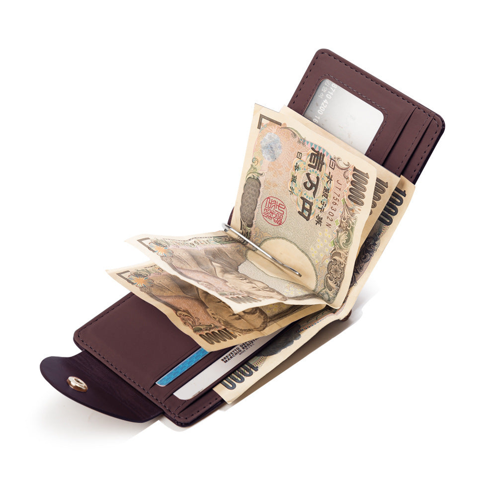 Men's Wallet - Leather Wallet Short Fashion
