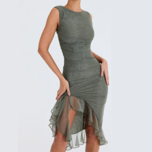 Summer Slim Skinny Sleeveless Dress - Fashion Party Club Dresses
