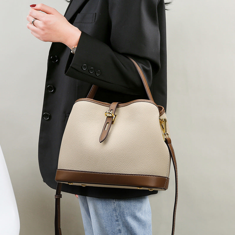 Large Capacity Contrast Color Single Shoulder Messenger Bag