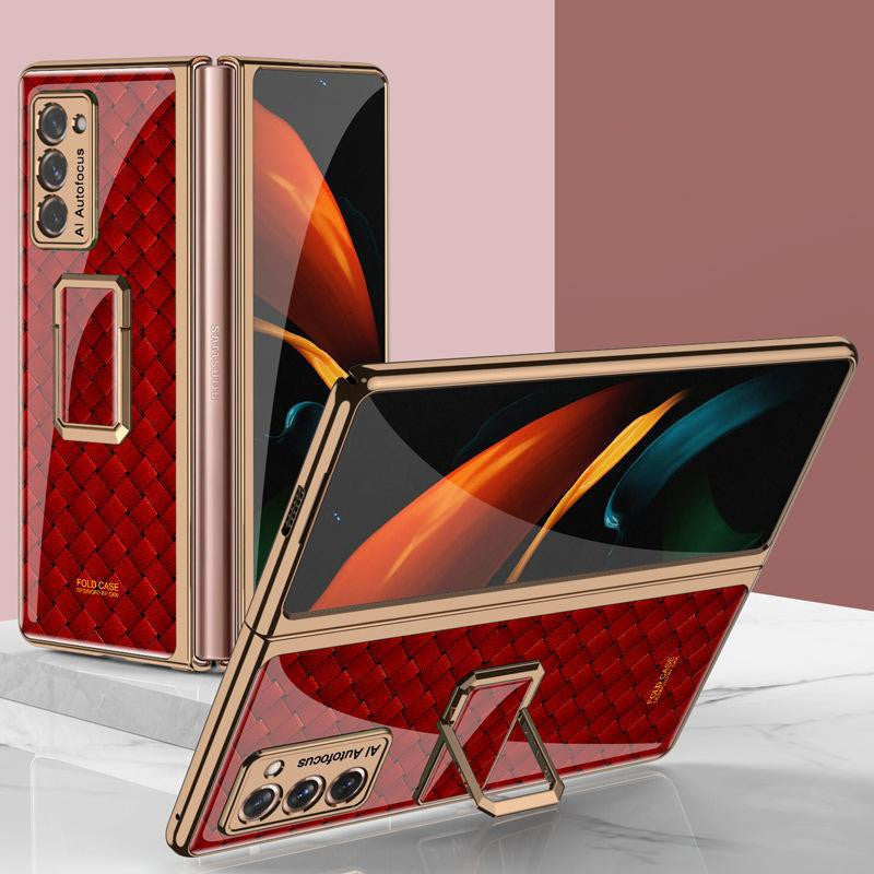 Folding Vertical Clock Phone Case -Full Inclusive Personality Male